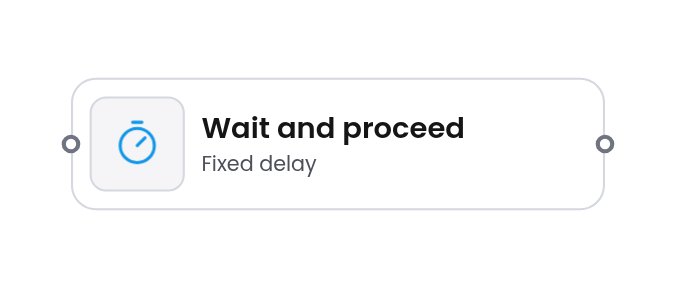 Delay node on the canvas